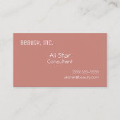 Cinnamon Rose Solid Business Cards Visitenkarte (Vorderseite)