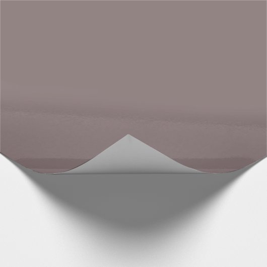 Cinnamon Slate Red Solid Color Geschenkpapier (Ecke)