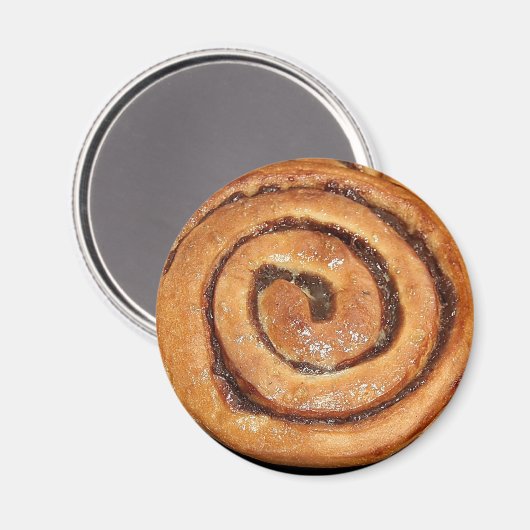 Cinnamon Snail Pastry Magnet (Vorderseite/Rückseite)