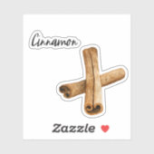 Cinnamon Spice Jar Sticker (Blatt)