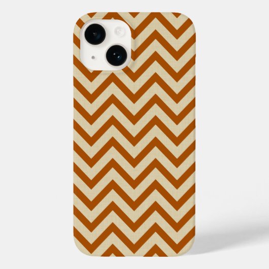 Cinnamon Spice Moods Chevrons Case-Mate iPhone Hülle (Rückseite)
