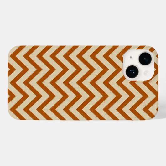 Cinnamon Spice Moods Chevrons Case-Mate iPhone Hülle (Rückseite (Horizontal))