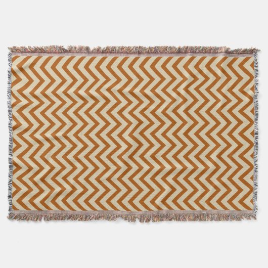 Cinnamon Spice Moods Chevrons Decke (Vorderseite)