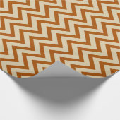 Cinnamon Spice Moods Chevrons Geschenkpapier (Ecke)