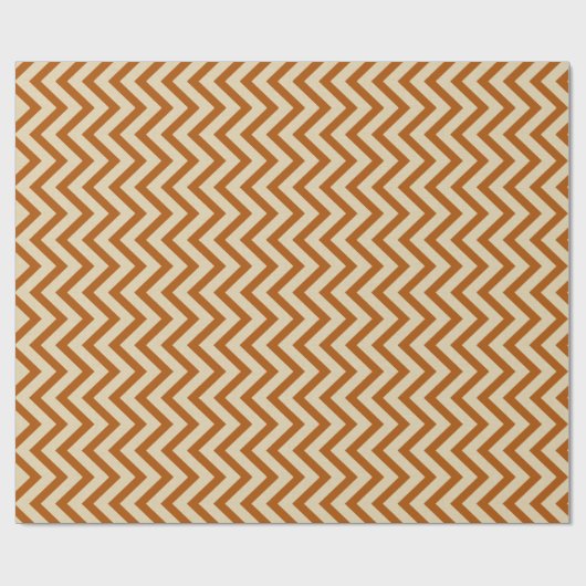 Cinnamon Spice Moods Chevrons Geschenkpapier (Flach)