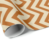 Cinnamon Spice Moods Chevrons Geschenkpapier (Rolleneckpunkt)