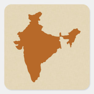 Cinnamon Spice Moods Indien Quadratischer Aufkleber