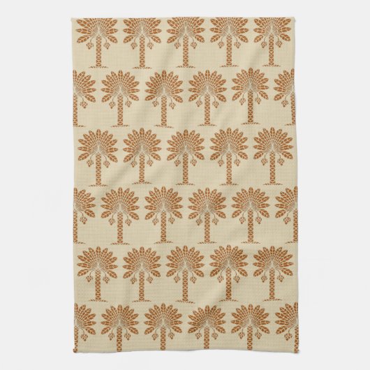 Cinnamon Spice Moods Palm Geschirrtuch (Vertikal)