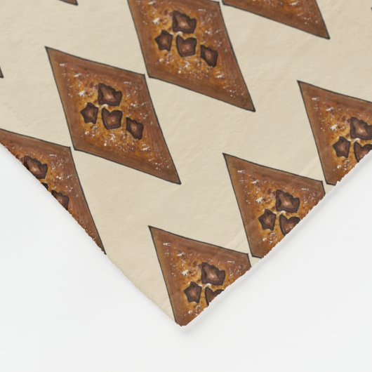 Cinnamon Spice Sugar Sand Tart Weihnachtskoch Fleecedecke (Ecke)