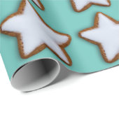 Cinnamon Star Cookies Muster Weihnachten und Weihn Geschenkpapier (Rolleneckpunkt)