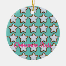 Cinnamon Star Cookies Muster Weihnachten und Weihn Keramik Ornament
