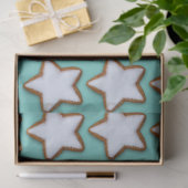 Cinnamon Star Cookies Muster Weihnachten und Weihn Seidenpapier (Geschenk)