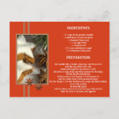 Cinnamon Star Weihnachtskekse Rezept Postkarte (Rückseite)