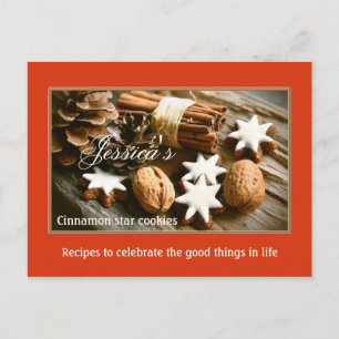 Cinnamon Star Weihnachtskekse Rezept Postkarte