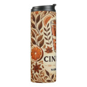Cinnamon Tea Design Kunst Thermosbecher (Nach links gedreht)
