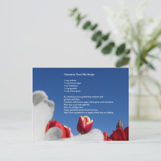 Cinnamon Toast Postkarte (Stehend Vorderseite)