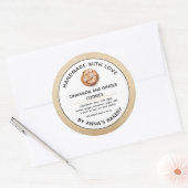 Cinnamon und Ingwer Cookies Label Runder Aufkleber (Umschlag)