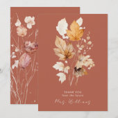 Cinnamon Whispers Herbst Brautparty Danke (Vorne/Hinten)