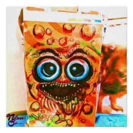 Cinnamon Zombie Crunch Art Print Poster