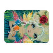Cinnamon's Fairy Cat and Fairy Art Molly Harrison Magnet (Horizontal)