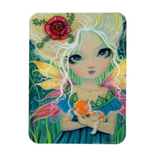 Cinnamon's Feenkatze und Feenkunst von Molly Harri Magnet