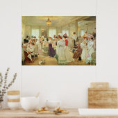 Cinq Heures chez le Couturier Paquin, 1906 Poster (Küche)