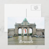 Cinquantenaire Arch Brüssel Postkarte (Vorne/Hinten)