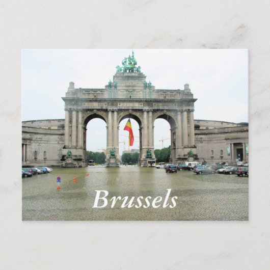 Cinquantenaire Arch Brüssel Postkarte (Vorderseite)