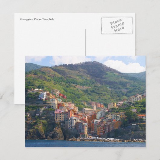cinque riomaggiore postkarte (Vorne/Hinten)