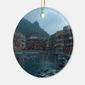 Cinque Terre an der Dämmerung Keramikornament (Links)