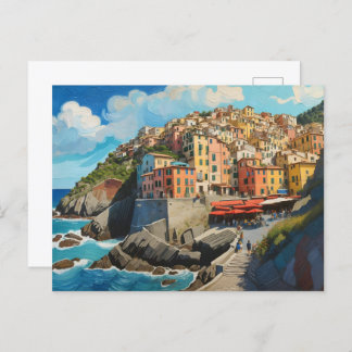 Cinque Terre Art Postkarte