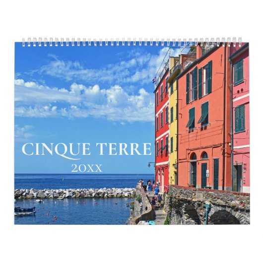 Cinque Terre Ästhetik Italien Coast Wall Calendar Kalender (Titelbild)