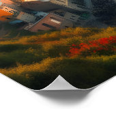 Cinque Terre Beach Italien Vintag Europa Reisen Poster (Ecke)