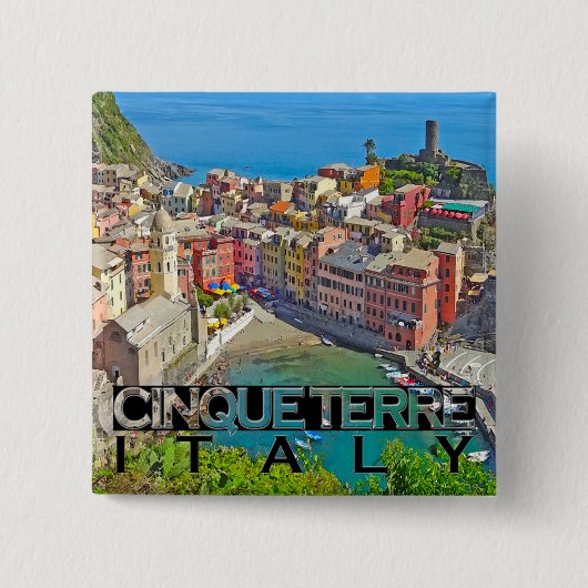Cinque Terre Button (Vorderseite)