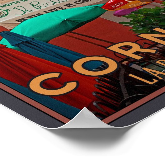 Cinque Terre - Corniglia Poster (Ecke)