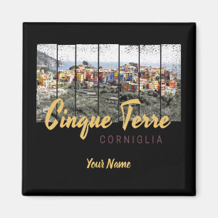 Cinque Terre Corniglio Riomaggiore Vintag Magnet
