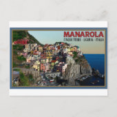 Cinque Terre - Die Stadt Manarola Postkarte (Vorderseite)