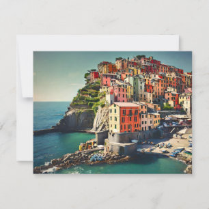 Cinque Terre Flat Holiday Card Feiertagskarte