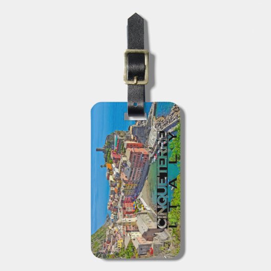 Cinque Terre Gepäckanhänger (Vorderseite vertikal)