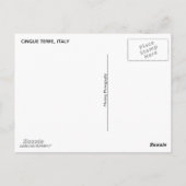 Cinque Terre (Hafen Riomaggiore) Postkarte (Rückseite)