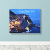 Cinque Terre, Italien 14" x 11", 1,5", Single Leinwanddruck (Insitu (Holzboden))