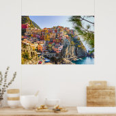 Cinque Terre, Italien Altes Dorf Gebäude Poster (Küche)