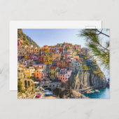 Cinque Terre, Italien Altes Dorf Gebäude Postkarte (Vorne/Hinten)