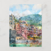 Cinque Terre Italien an der italienischen Riviera Postkarte (Vorderseite)