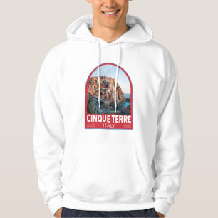 Cinque Terre Italien Aquarell Vintage Hoodie