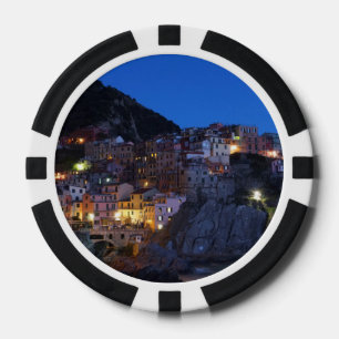 Cinque Terre Italien bei Nacht Pokerchips