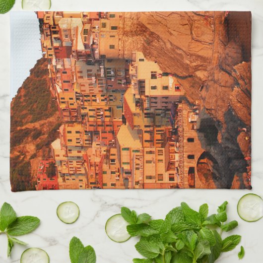 Cinque Terre, Italien Geschirrtuch (Gefaltet)