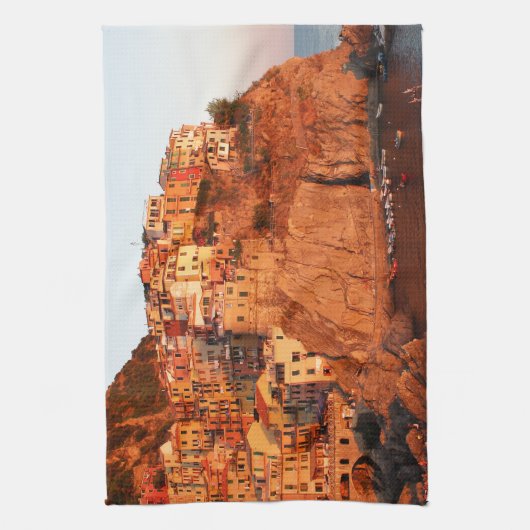 Cinque Terre, Italien Geschirrtuch (Vertikal)