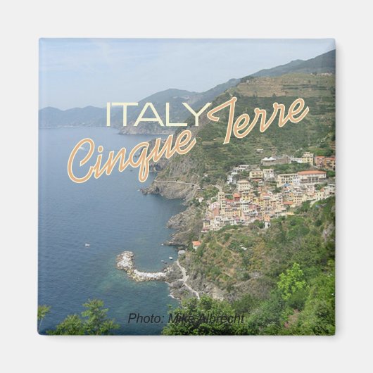 Cinque Terre Italien Italia Seascape Scene Magnete Magnet (Vorne)