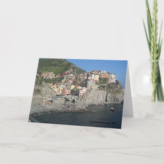 Cinque Terre, Italien Karte (Vorderseite)